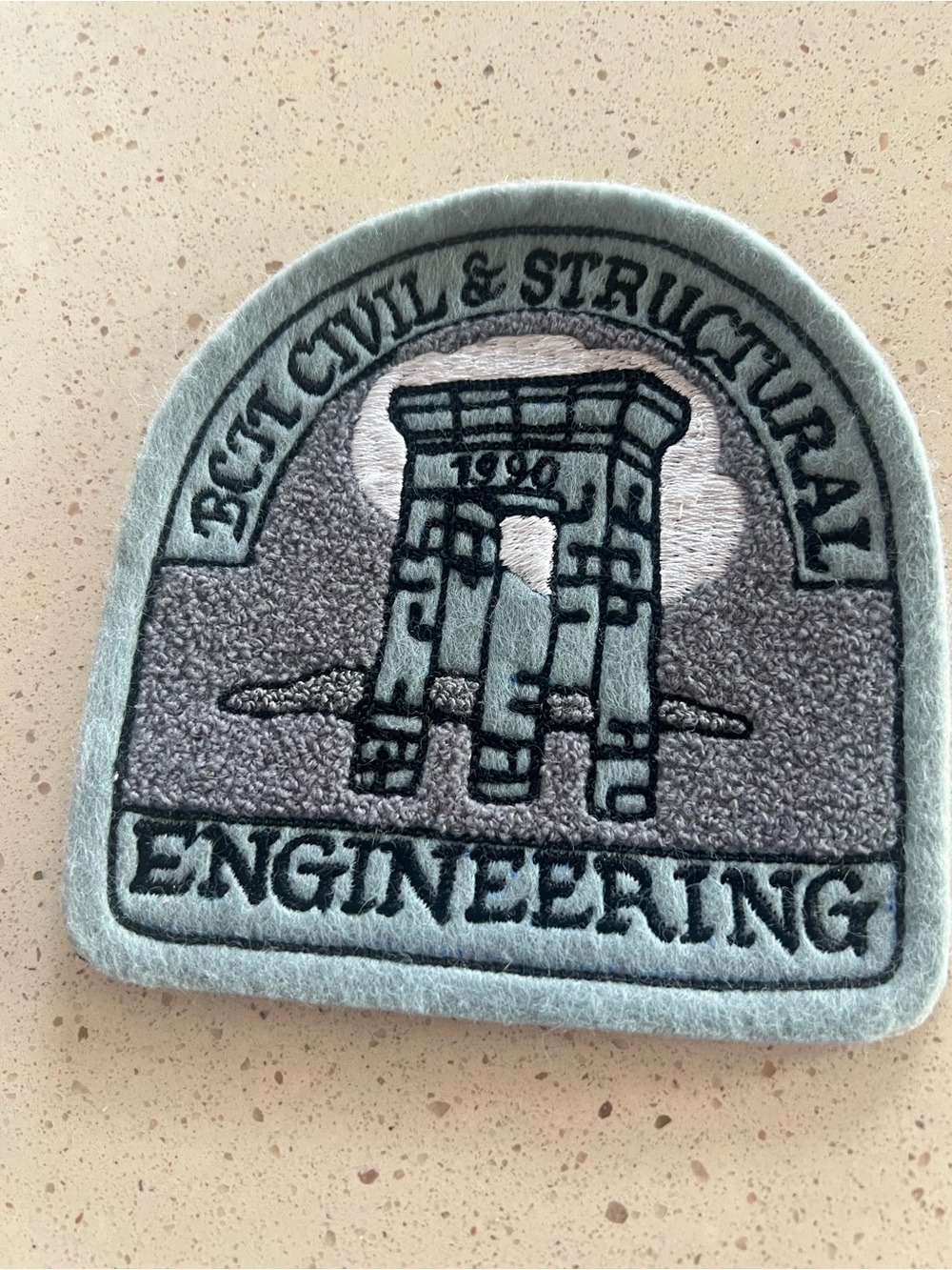 BCIT Grey Civil & Structural Engineering Patch Badge Patch Large